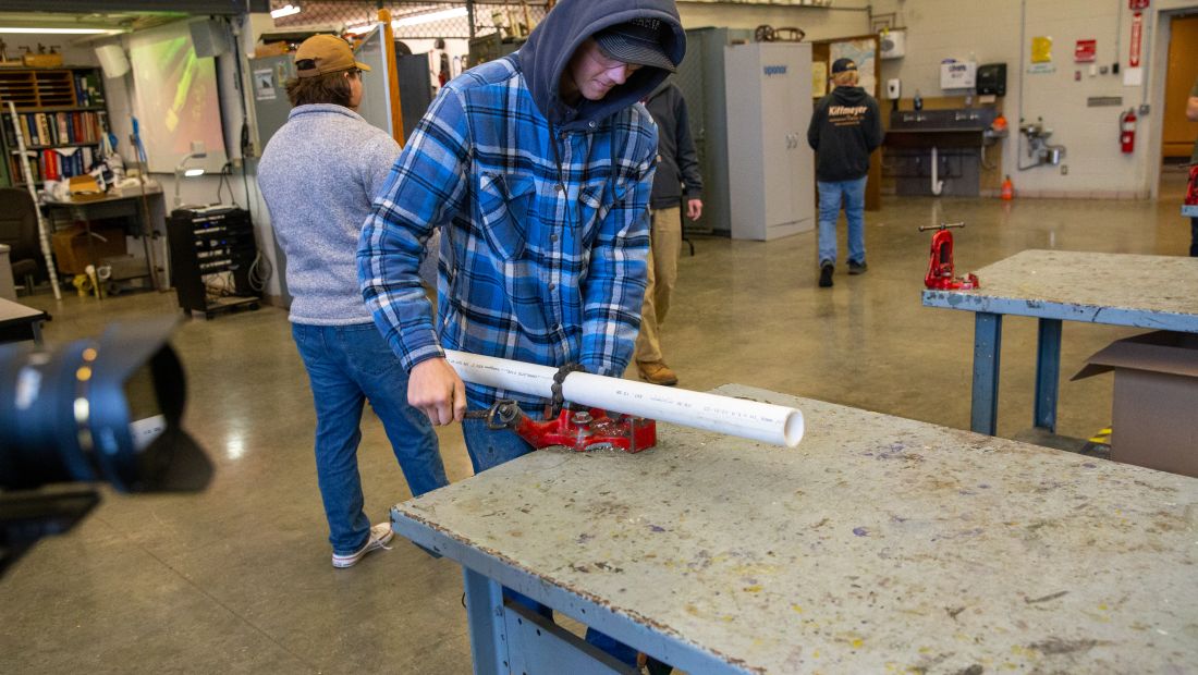 Plumbing student