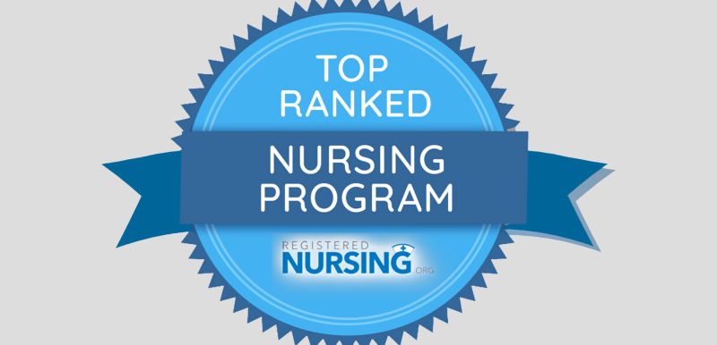 badge to show the top rank of nursing program