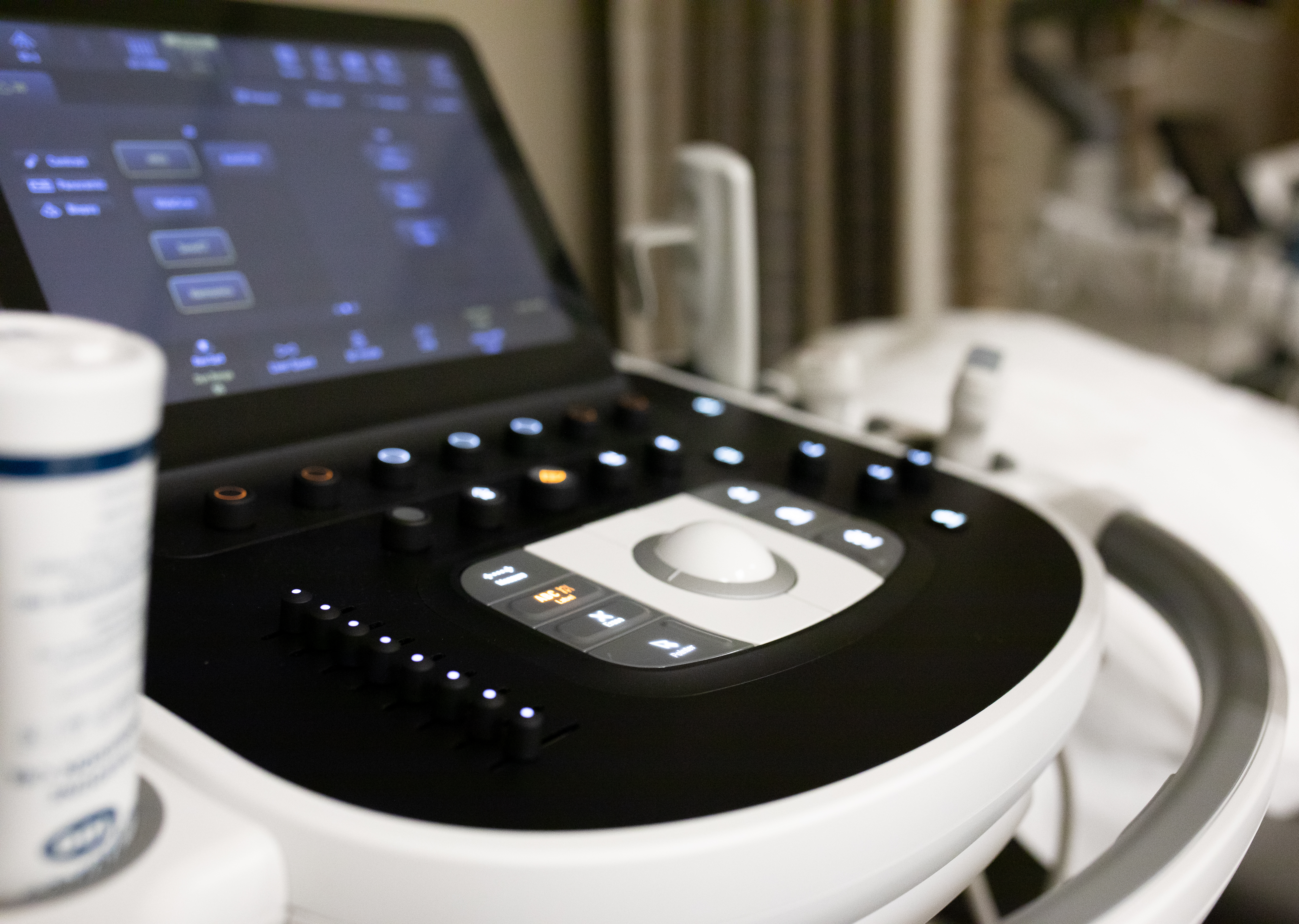 ultrasound machine closeup