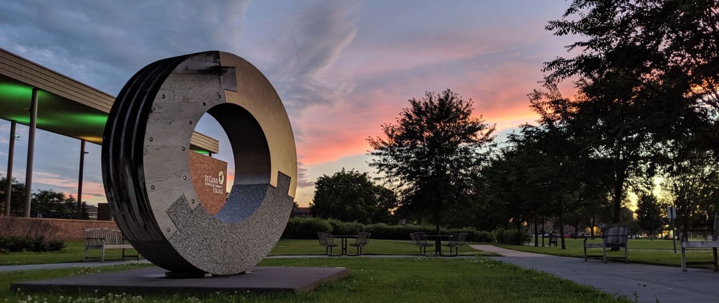 Outside of SCTCC - Donut in the evening