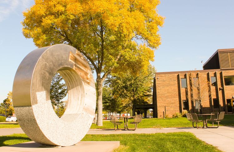 Outdoor view in front of the college
