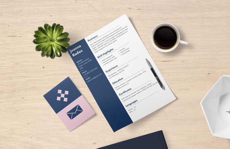 graphic of resume