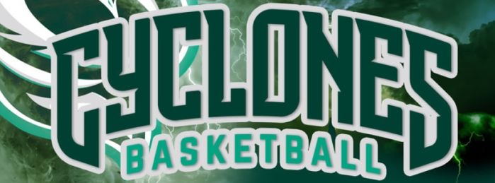 Cyclones Basketball text logo