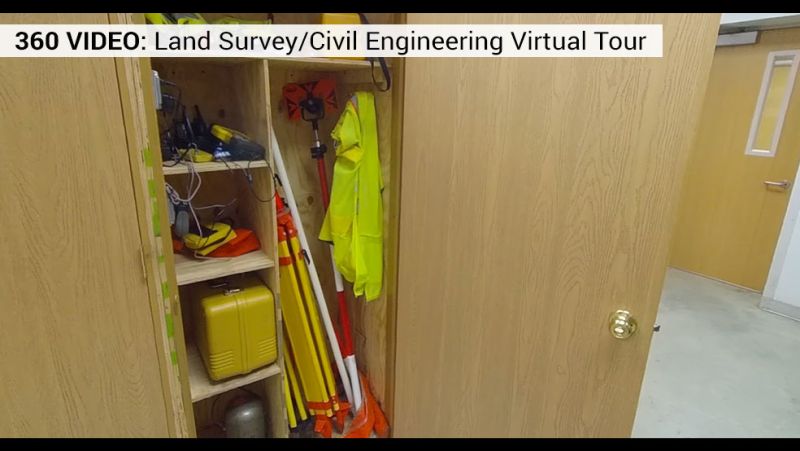 Land surveying equipment locker
