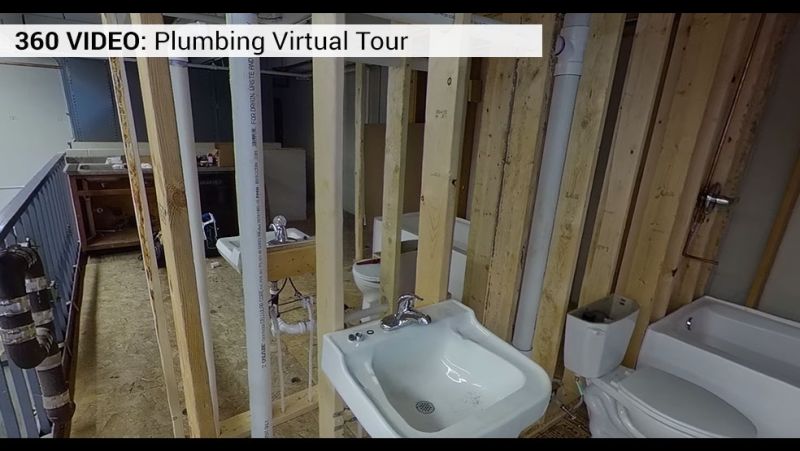 A sink and bathtub in the lab